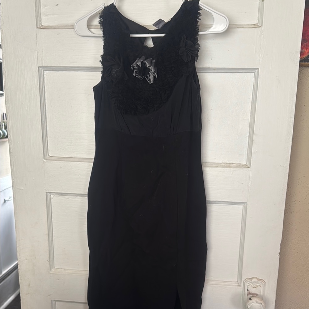 Spiegel Black Halter Sheath Mini Dress